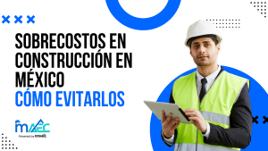 Director de obra en México usando tablet para controlar presupuesto de construcción con software MAEC